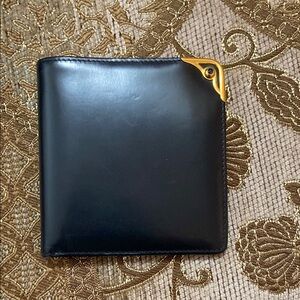 Cartier Sapphire line blue leather wallet